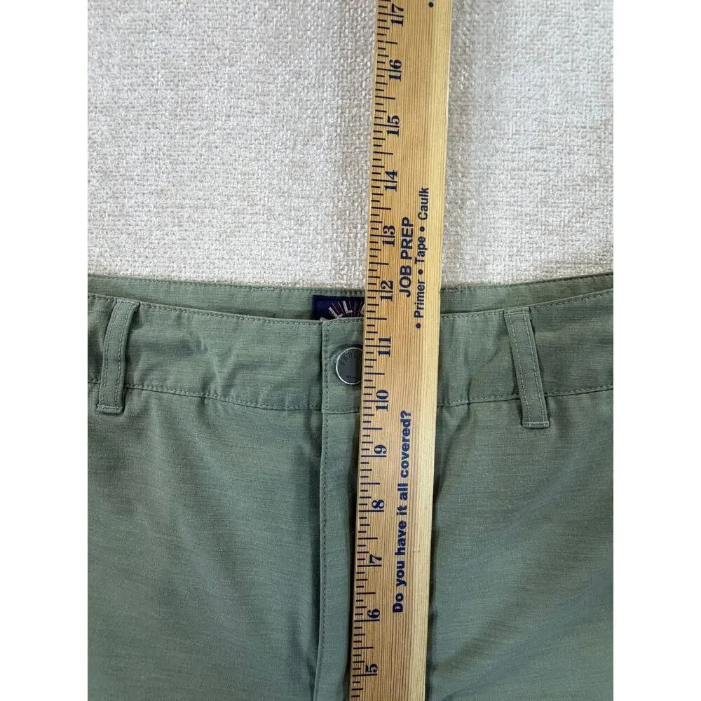 Faherty Men Green 32 All Day Drawstring Button Chino Shorts Casual Comfort Wear